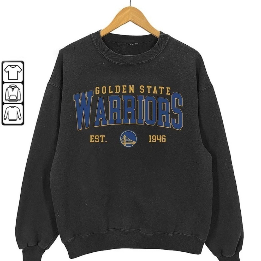 Crewneck Warriors Sweatshirt 90S Golden State Warriors Sweatshirt